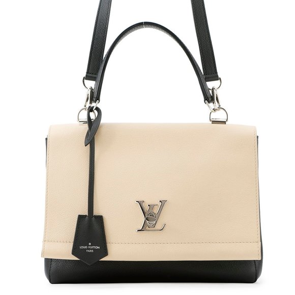 Louis Vuitton Lockme Cartable M50252 Calfskin Leather Handbag, Black, 2-Way Shou - Picture 1 of 10